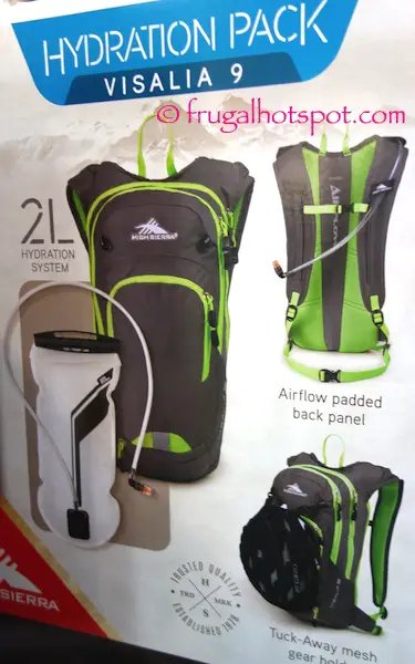 High Sierra Visalia 9 Hydration Pack Costco | Frugal Hotspot