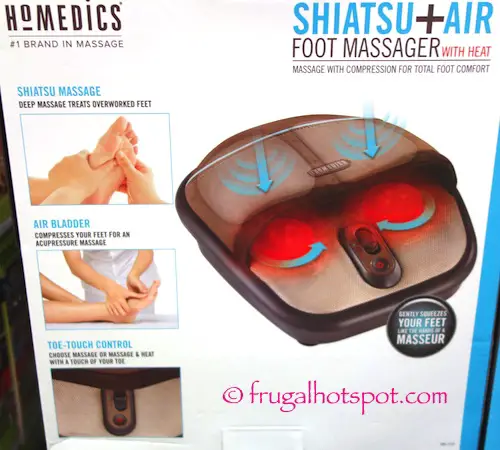 Homedics Shiatsu + Air Foot Massager with Heat Costco | Frugal Hotspot