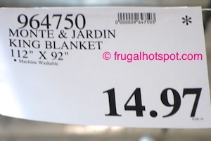 Monte & Jardin King Size Blanket Costco Price | Frugal Hotspot