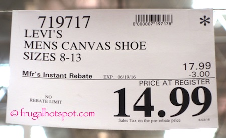 levi's canvas shoes costco