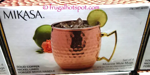 Costco Clearance Mikasa Moscow Mule Mugs 4Pk 29.97