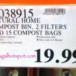 Natural Home Stainless Steel Kitchen Compost Bin Costco Price | Frugal Hotspot