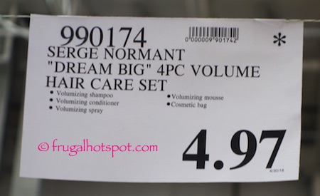 Serge Normant "Dream Big" 4-Pc Volume Hair Care Set Costco Price | Frugal Hotspot