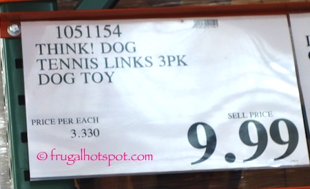 Think! Dog Tennis Links 3-Pack Dog Toys Costco Price | Frugal Hotspot