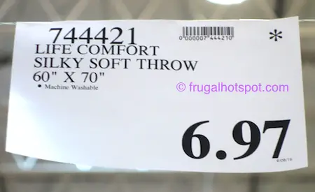 Life Comfort Silky Soft Throw Costco Price | Frugal Hotspot