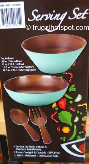 First Design Global Melamine 4-Pc Bowl Serving Set Costco | Frugal Hotspot