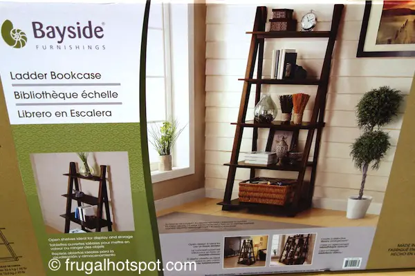 Bayside Furnishings Ladder Bookcase Costco| Frugal Hotspot
