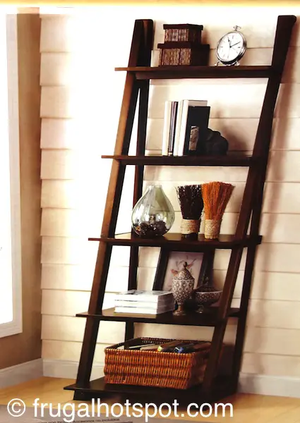 Bayside Furnishings Ladder Bookcase Costco| Frugal Hotspot