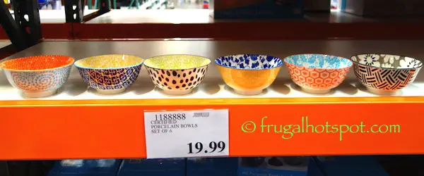 Certified All Purpose Porcelain Bowls Set of 6 Costco | Frugal Hotspot