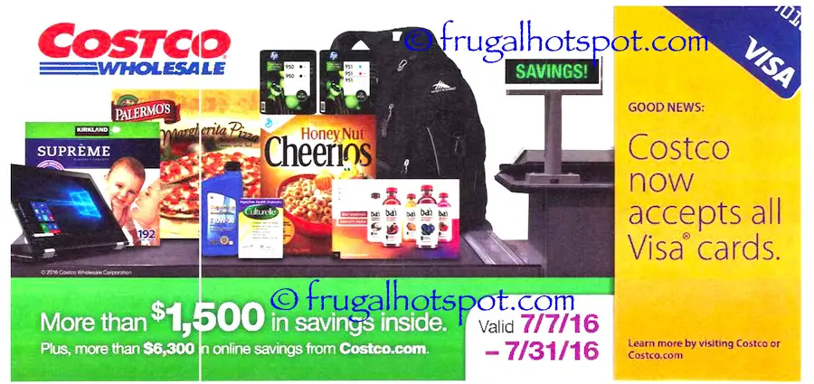 Costco Coupon Book: July 7, 2016 - July 31, 2016. Prices Listed. Cover | Frugal Hotspot