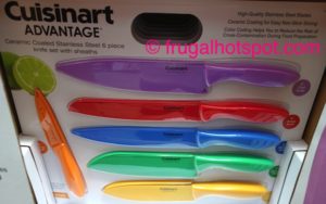 Cuisinart Advantage 6-Piece Ceramic Coated Stainless Steel Knives Set Costco | Frugal Hotspot