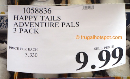 Happy Tails Woodland Critters Pet Toys 3-Pack Costco Price | Frugal Hotspot