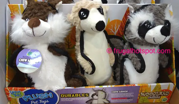 Happy Tails Woodland Critters Pet Toys 3-Pack Costco | Frugal Hotspot