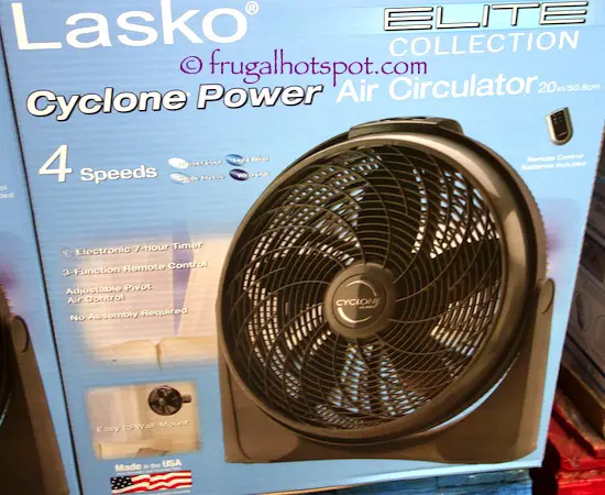 Lasko 20" Elite Collection Cyclone Power Air Circulator Costco | Frugal Hotspot