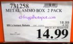 Heritage Security Products Metal Ammo Box 2-Pack Costco Price | Frugal Hotspot