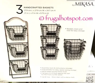 Gourmet Basics 3-Tier Market Basket Costco | Frugal Hotspot