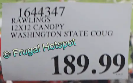 Rawlings Washington State University Cougars 12′ x 12′ Canopy | Costco Price