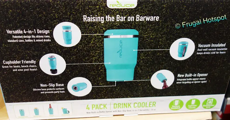 Reduce Drink Cooler 4-Piece Set | features | Costco