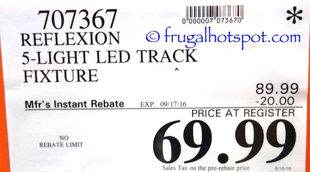 Artika Reflexion 5-Light LED Track Fixture Costco Price | Frugal Hotspot