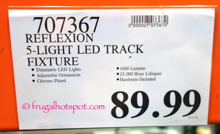 Artika Reflexion 5-Light LED Track Fixture Costco Price | Frugal Hotspot