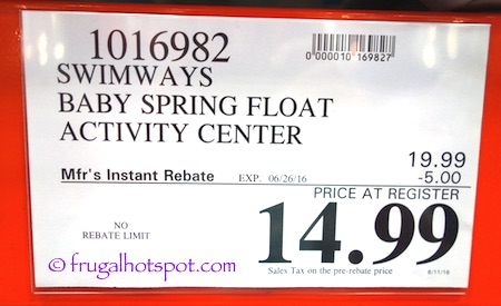 SwimwaysBabyFloatPrice SwimWays Baby Spring Float with Sun Canopy Costco Price | Frugal Hotspot