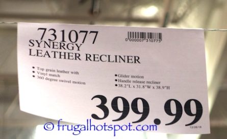 Costco Price: Synergy Leather Recliner