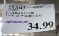 Jarden Oversized High-Back Chair (UW Huskies) Costco Price | Frugal Hotspot