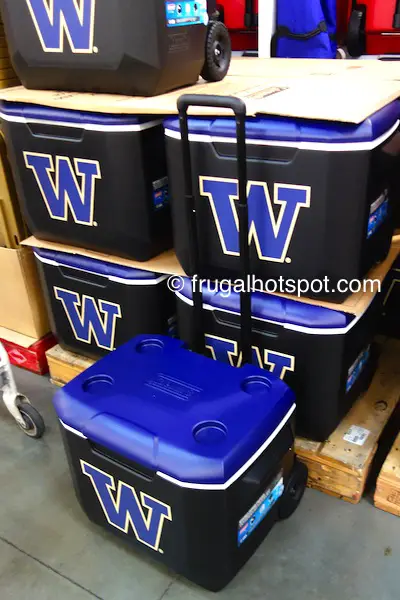 Coleman 60 Quart Officially Licensed Collegiate Wheeled Cooler (University of Washington Huskies) Costco | Frugal Hotspot
