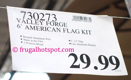 Valley Forge 6' United States Flag Kit Costco Price | Frugal Hotspot