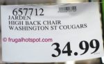 Jarden Oversized High-Back Chair (Washington State University Cougars) Costco Price | Frugal Hotspot