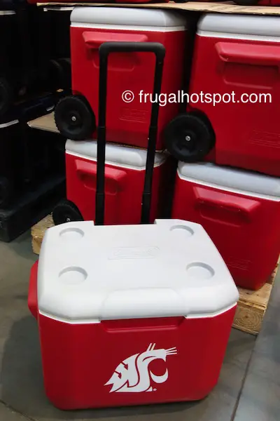 Coleman 60-Quart Officially Licensed Collegiate Wheeled Cooler (Washington State University Cougars) Costco | Frugal Hotspot