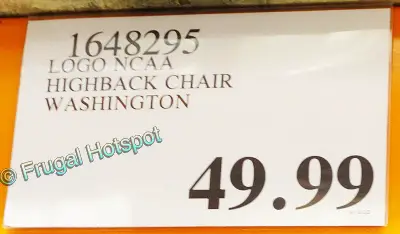 Washington Huskies Oversized Folding Chair | Costco Price