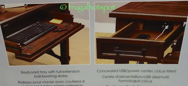 Bayside Furnishings Writing Desk Costco | Frugal Hotspot