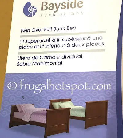 Bayside Furnishings Twin Over Full Bunk Bed Costco | Frugal Hotspot