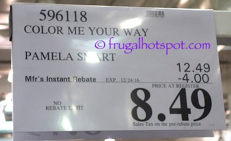 Color Me Your Way by Pamela Smart Costco Price | Frugal Hotspot