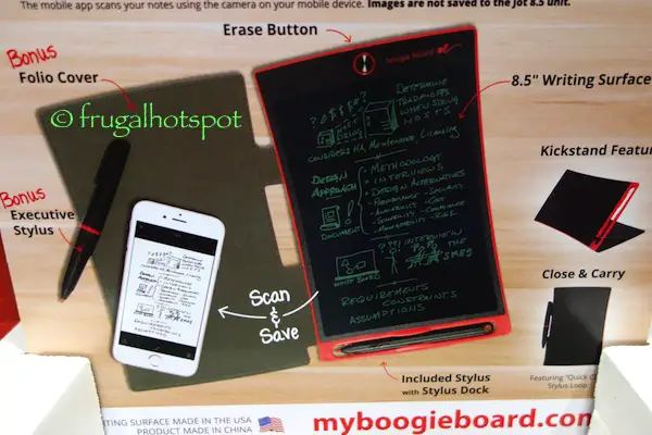 Boogie Board Jot 8.5 LCD E-Writer with Leather Folio and Stylus Costco | Frugal Hotspot