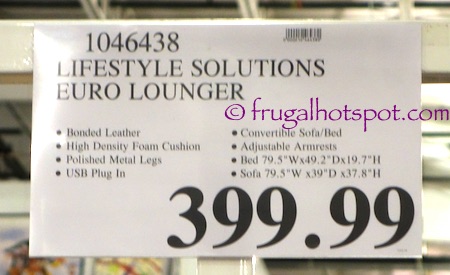 Lifestyle Solutions Euro Lounger Costco Price | Frugal Hotspot