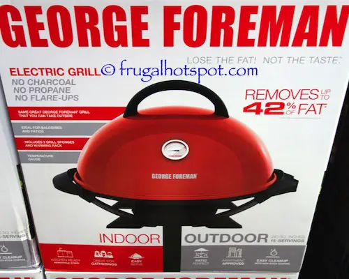 George Foreman Indoor Outdoor Electric Grill Costco | Frugal Hotspot