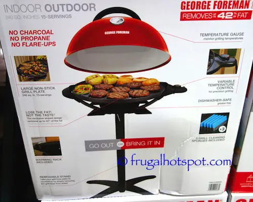 George Foreman Indoor Outdoor Electric Grill Costco | Frugal Hotspot