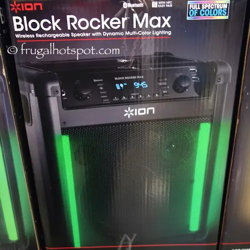 Ion Block Rocker Max Speaker with Lights Costco | Frugal Hotspot