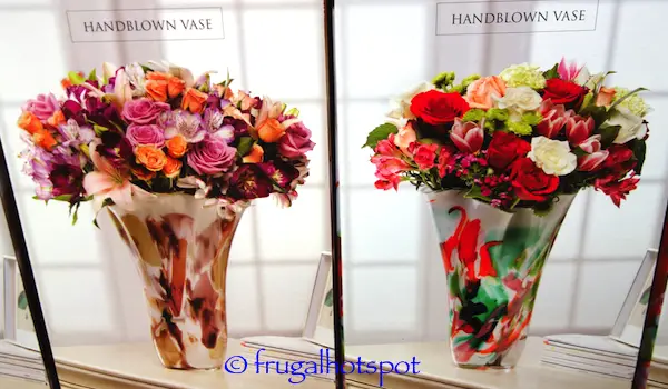 Jozefina Handblown Glass Vase Costco | Frugal Hotspot