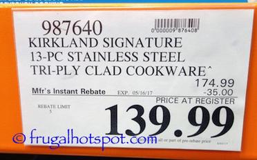 Kirkland Signature 13 pcs Stainless Steel Cookware Set for Sale in Sumner,  WA - OfferUp