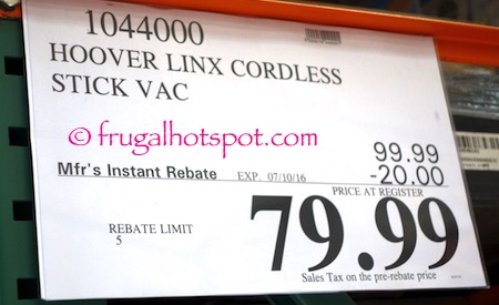 Hoover Linx Cordless Stick Vac Costco Price | Frugal Hotspot