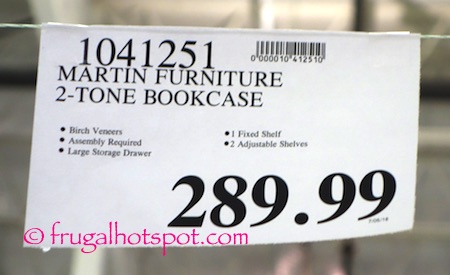 Martin Furniture 2-Tone Bookcase Costco Price | Frugal Hotspot
