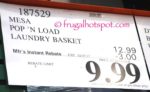 Costco Sale Price: Mesa Pop & Load Collapse & Store Laundry Basket Costco Sale Price: Mesa Pop & Load Collapse & Store Laundry Basket