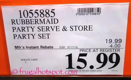 Rubbermaid The Ultimate Party Serving Kit Costco Price | Frugal Hotspot