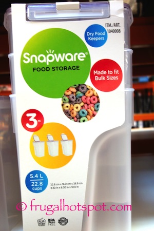 SnapwareCerealLeftSnapware 3-Pack Cereal Keeper Costco | Frugal Hotspot