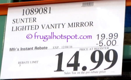 Sunter Lighted Vanity Mirror Costco | Frugal Hotspot