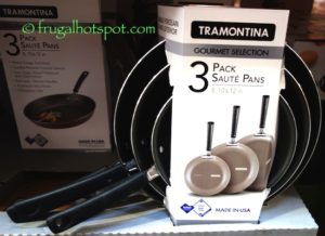 Tramontina Gourmet Selection 3-Pack Saute Pans Costco | Frugal Hotspot