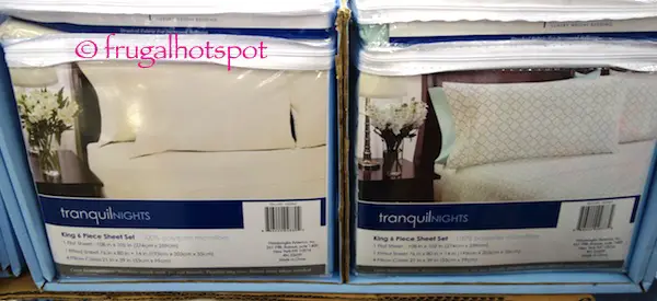 Tranquil Nights 6-Piece Queen Size Sheet Set Costco | Frugal Hotspot